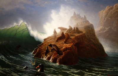Seal Rock by Albert Bierstadt